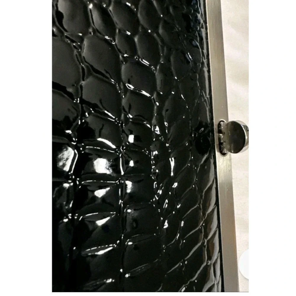 Black Clutch Wallet Credit Card/Cash/coins Women's  7.5X4X1.3‎ #1544